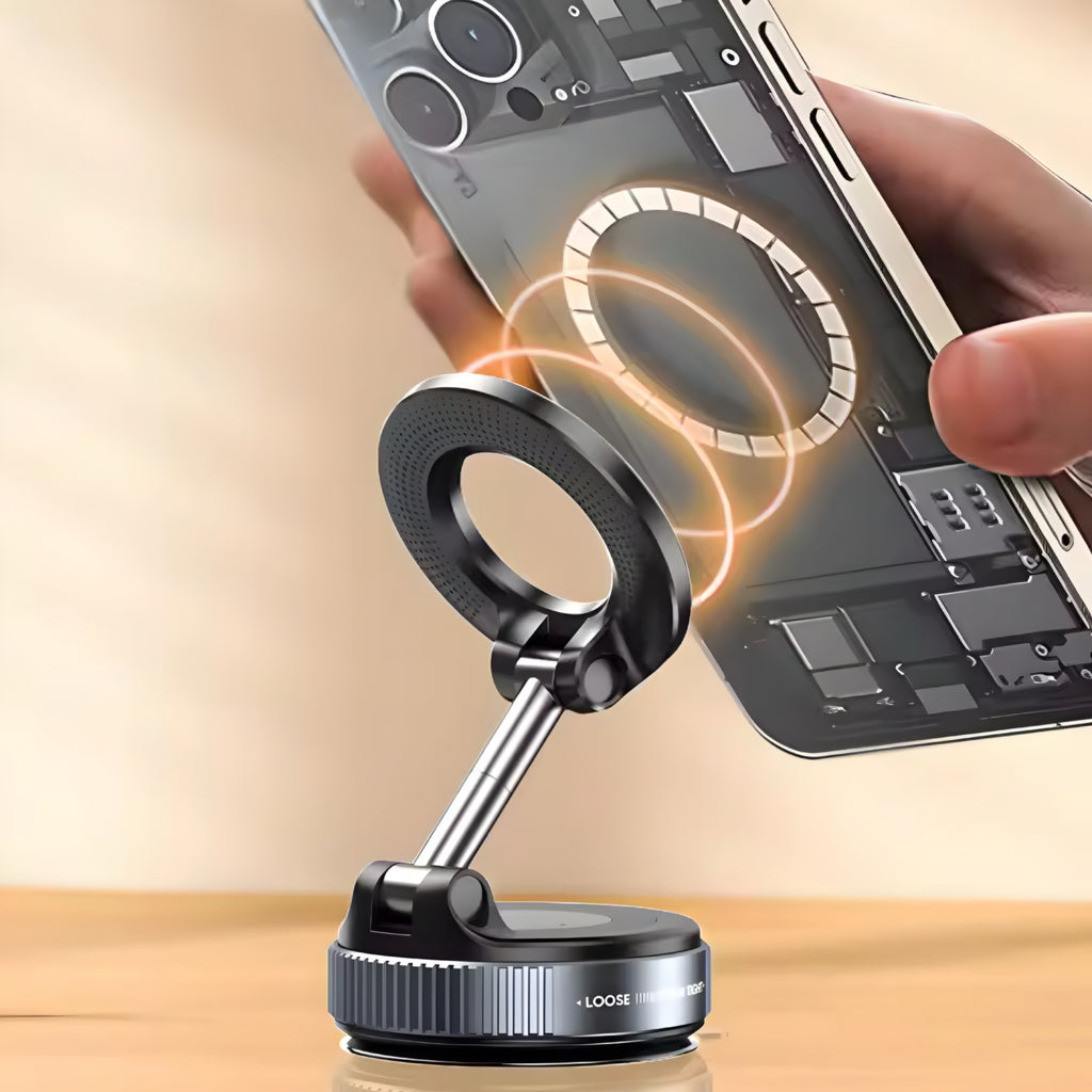 Vacuum Magnet Phone Bracket – Strong Hold, Flexible Viewing
