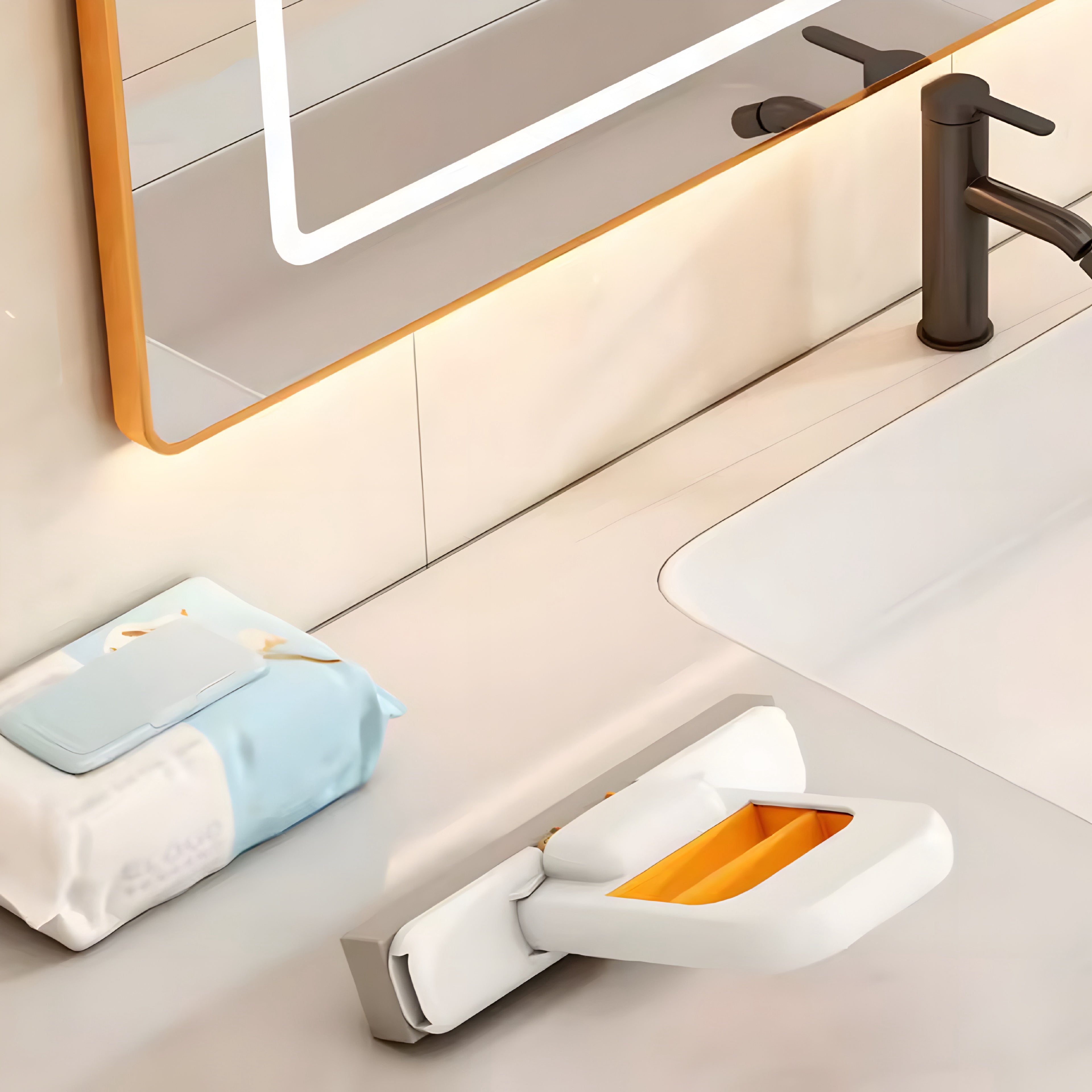 Mini Mop Self-Squeeze – Portable Sponge Head for Effortless Cleaning