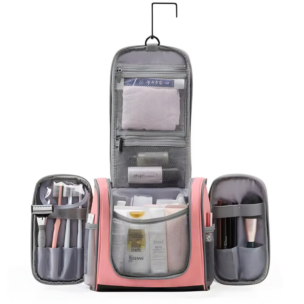 Waterproof Women’s Makeup Bag – Foldable, Hanging, and Spacious
