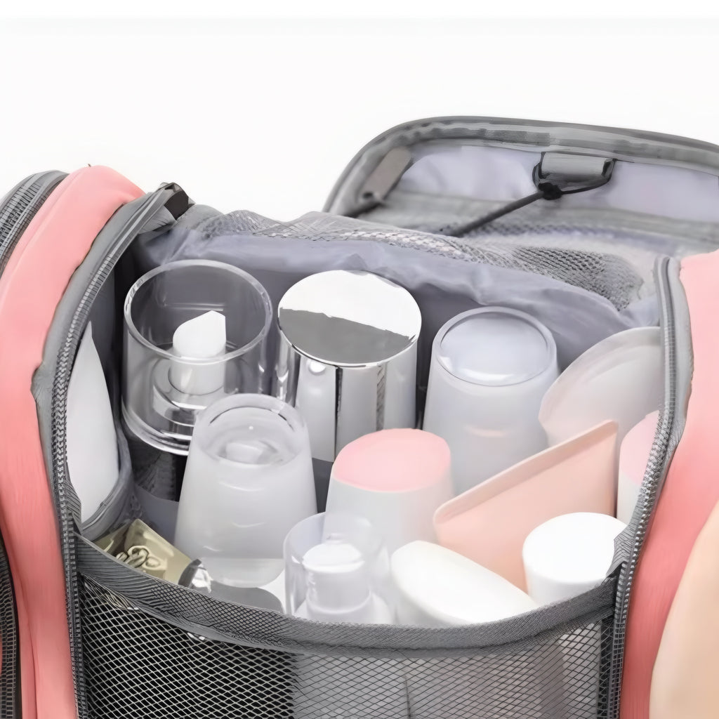 Waterproof Women’s Makeup Bag – Foldable, Hanging, and Spacious