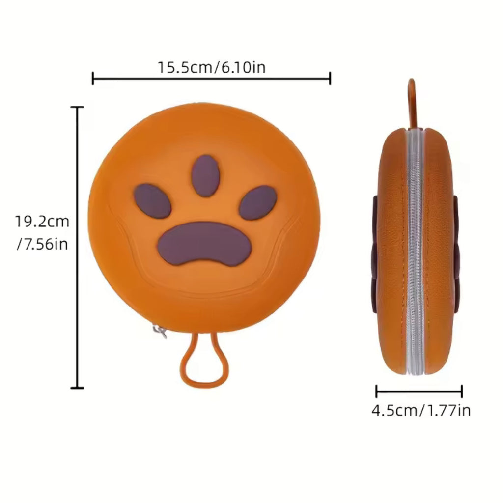 2-in-1 Foldable Silicone Dog Bowl – Portable Travel Feeding Solution