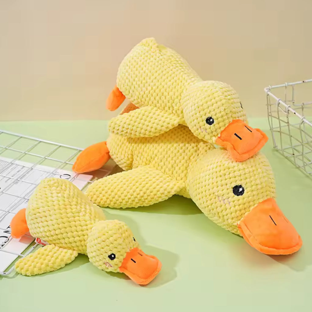 Plush Companion Sleeping Duck Dog Toy – Soft, Durable & Comforting