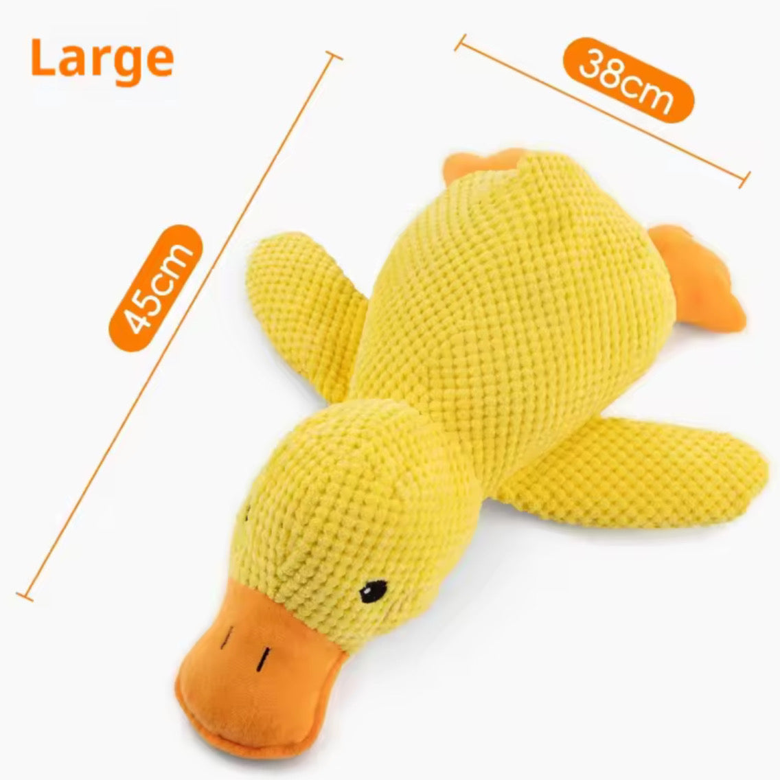 Plush Companion Sleeping Duck Dog Toy – Soft, Durable & Comforting