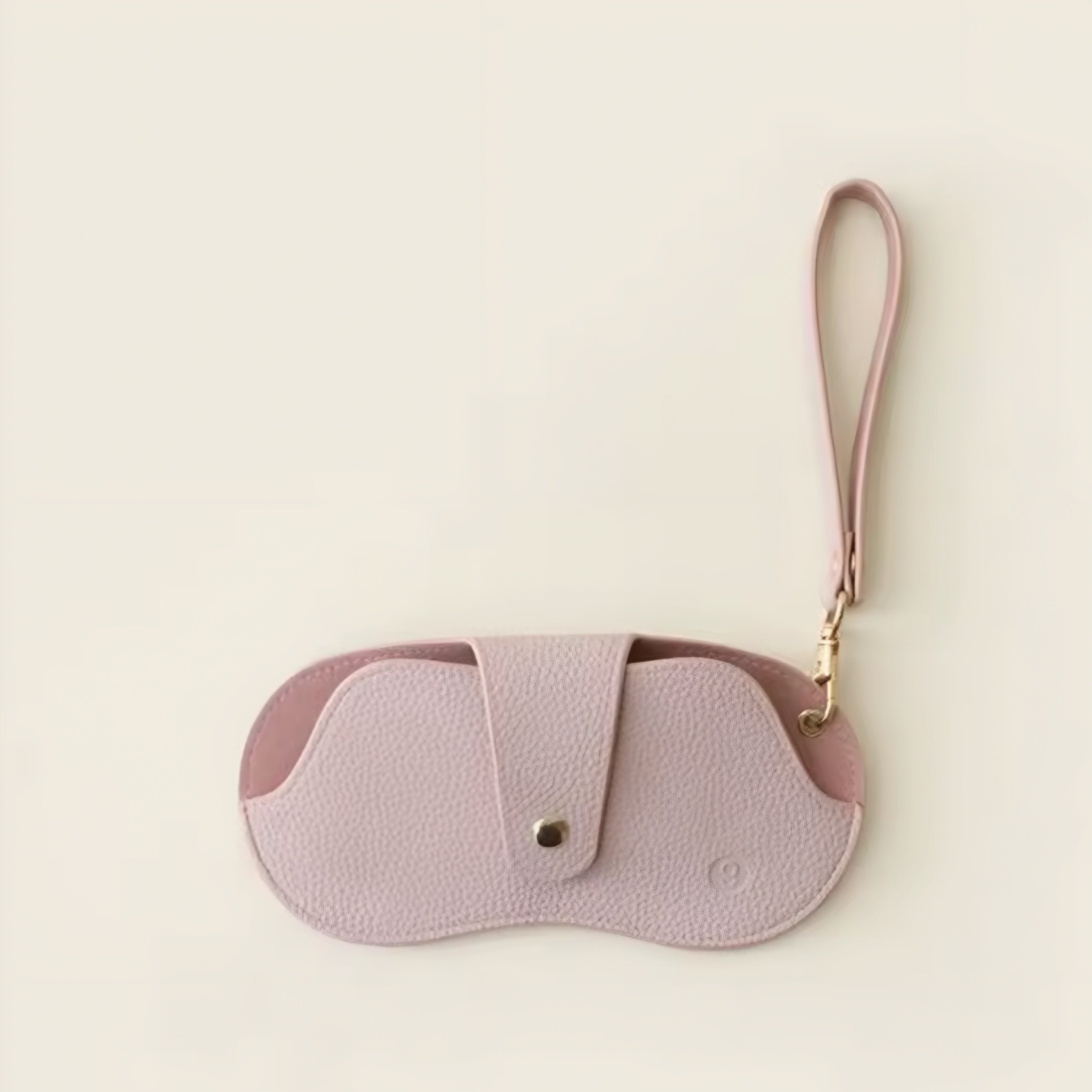 Soft Lychee Pattern PU Leather Glasses Bag