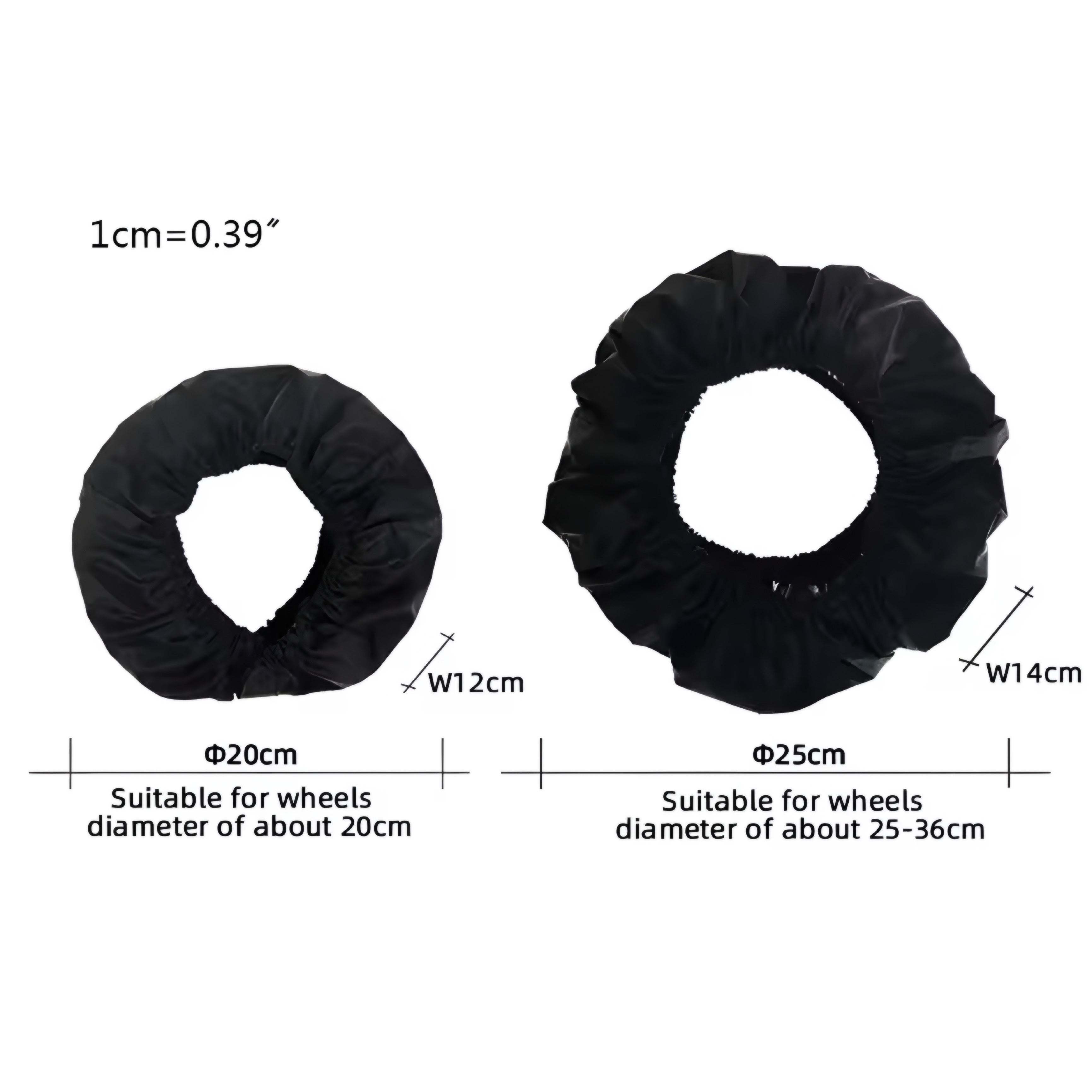 2Pcs Baby Stroller Wheel Covers – Dustproof & Water-Resistant Protectors