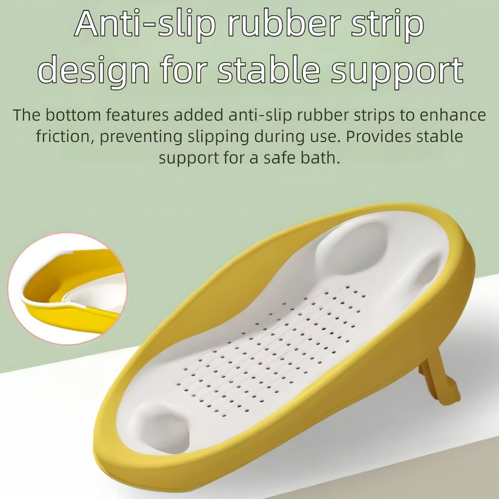 Foldable Baby Bath Seat with Ergonomic Backrest