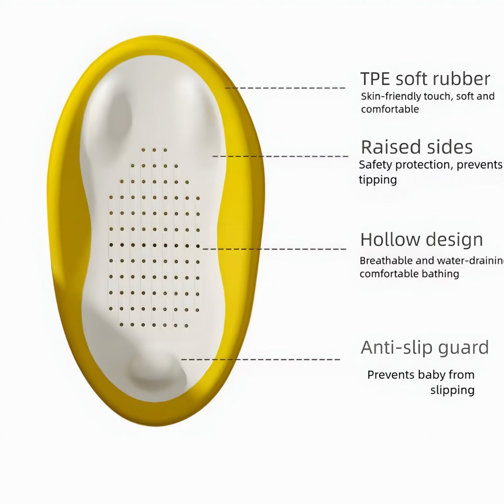 Foldable Baby Bath Seat with Ergonomic Backrest