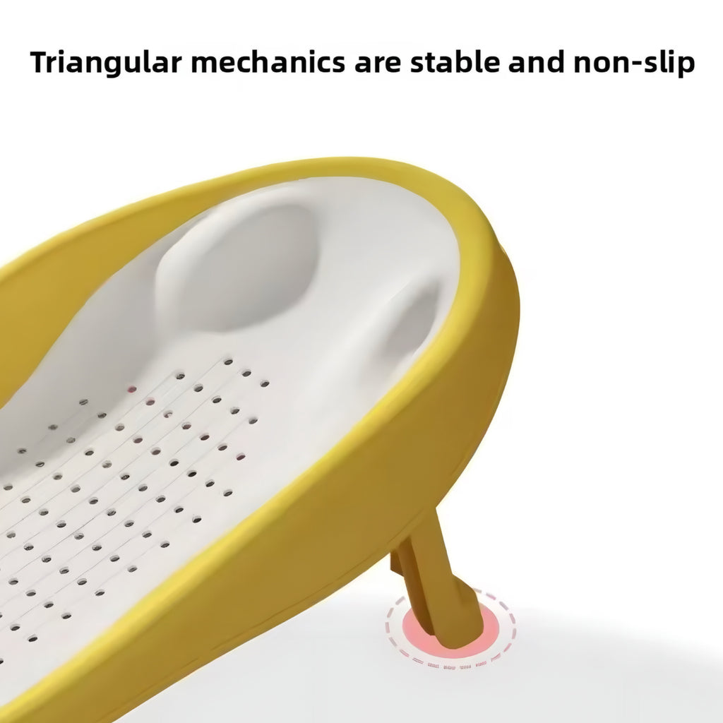 Foldable Baby Bath Seat with Ergonomic Backrest