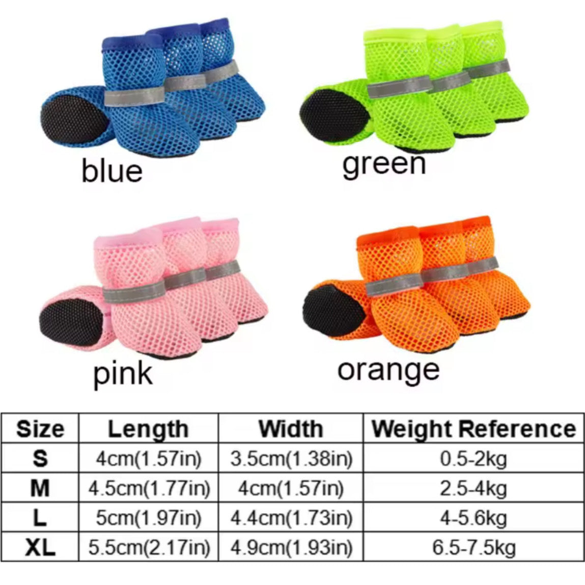 Fashion Breathable Dog Mesh Shoes